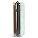 Light Green Textured Marble iPhone 6/6s or 6/6s Plus 2-Piece Hybrid INK-Fuzed Case