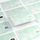 Light Green Textured Marble - Premium Protective Decal Skin-Kit for the Apple Credit Card