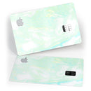 Light Green Textured Marble - Premium Protective Decal Skin-Kit for the Apple Credit Card