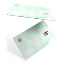 Light Green Textured Marble - Premium Protective Decal Skin-Kit for the Apple Credit Card