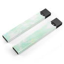 Light Green Textured Marble - Premium Decal Protective Skin-Wrap Sticker compatible with the Juul Labs vaping device