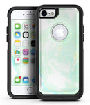 Light Green Textured Marble - iPhone 7 or 7 Plus Commuter Case Skin Kit
