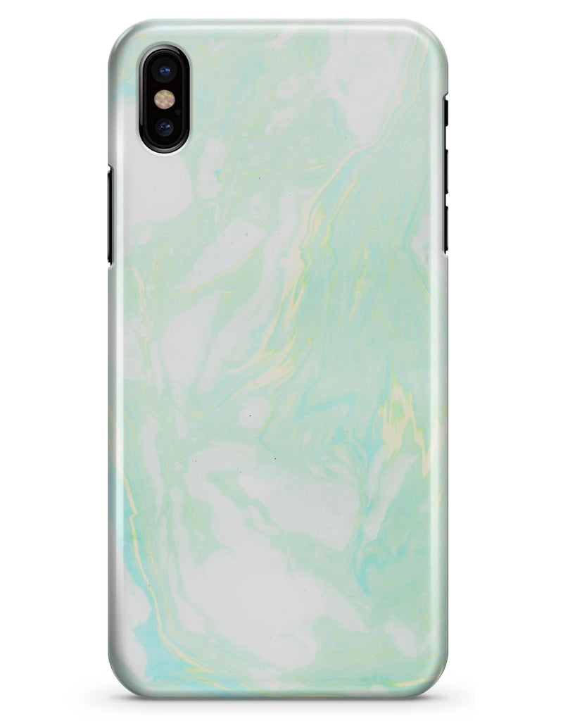 Light Green Textured Marble - iPhone X Clipit Case