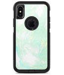Light Green Textured Marble - iPhone X OtterBox Case & Skin Kits