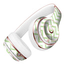 Light Green and White Chevron Full-Body Skin Kit for the Beats by Dre Solo 3 Wireless Headphones