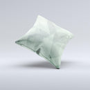 Light Green with Translucent Shapes Ink-Fuzed Decorative Throw Pillow