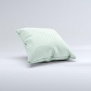 Light Green with White Polkadots Ink-Fuzed Decorative Throw Pillow