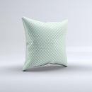 Light Green with White Polkadots Ink-Fuzed Decorative Throw Pillow