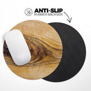 Light Knotted Woodgrain// WaterProof Rubber Foam Backed Anti-Slip Mouse Pad for Home Work Office or Gaming Computer Desk