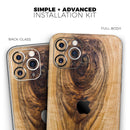 Light Knotted Woodgrain  - Protective Skin Wrap & Decal – Compatible with iPhone SE to iPhone 17 Pro Max (All Models)