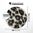 Light Leopard Fur// WaterProof Rubber Foam Backed Anti-Slip Mouse Pad for Home Work Office or Gaming Computer Desk