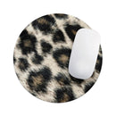 Light Leopard Fur// WaterProof Rubber Foam Backed Anti-Slip Mouse Pad for Home Work Office or Gaming Computer Desk