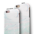Light Mixtured Textured Marble iPhone 6/6s or 6/6s Plus 2-Piece Hybrid INK-Fuzed Case