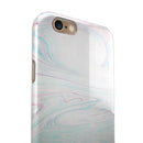 Light Mixtured Textured Marble iPhone 6/6s or 6/6s Plus 2-Piece Hybrid INK-Fuzed Case