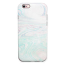 Light Mixtured Textured Marble iPhone 6/6s or 6/6s Plus 2-Piece Hybrid INK-Fuzed Case