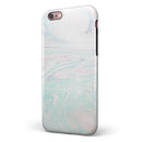Light Mixtured Textured Marble iPhone 6/6s or 6/6s Plus 2-Piece Hybrid INK-Fuzed Case
