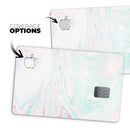 Light Mixtured Textured Marble - Premium Protective Decal Skin-Kit for the Apple Credit Card