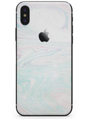 Light Mixtured Textured Marble - iPhone X Skin-Kit