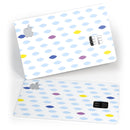 Light Multicolor Ascending Droplets - Premium Protective Decal Skin-Kit for the Apple Credit Card