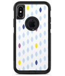 Light Multicolor Ascending Droplets - iPhone X OtterBox Case & Skin Kits