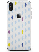 Light Multicolor Ascending Droplets - iPhone X Skin-Kit