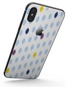 Light Multicolor Ascending Droplets - iPhone X Skin-Kit