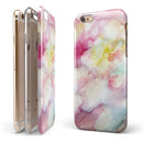 Light Pink 33 Absorbed Watercolor Texture iPhone 6/6s or 6/6s Plus 2-Piece Hybrid INK-Fuzed Case
