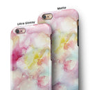 Light Pink 33 Absorbed Watercolor Texture iPhone 6/6s or 6/6s Plus 2-Piece Hybrid INK-Fuzed Case