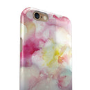 Light Pink 33 Absorbed Watercolor Texture iPhone 6/6s or 6/6s Plus 2-Piece Hybrid INK-Fuzed Case