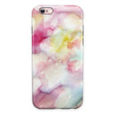 Light Pink 33 Absorbed Watercolor Texture iPhone 6/6s or 6/6s Plus 2-Piece Hybrid INK-Fuzed Case