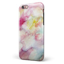 Light Pink 33 Absorbed Watercolor Texture iPhone 6/6s or 6/6s Plus 2-Piece Hybrid INK-Fuzed Case