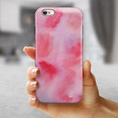 Light Pink 3 Absorbed Watercolor Texture iPhone 6/6s or 6/6s Plus 2-Piece Hybrid INK-Fuzed Case