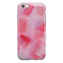 Light Pink 3 Absorbed Watercolor Texture iPhone 6/6s or 6/6s Plus 2-Piece Hybrid INK-Fuzed Case