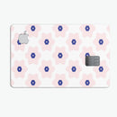 Light Pink Animated Flower Pattern - Premium Protective Decal Skin-Kit for the Apple Credit Card