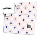 Light Pink Animated Flower Pattern - Premium Protective Decal Skin-Kit for the Apple Credit Card