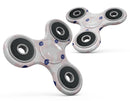 Light Pink Animated Flower Pattern Full-Body Fidget Spinner Skin-Kit