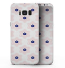 Light Pink Animated Flower Pattern - Samsung Galaxy S8 Full-Body Skin Kit