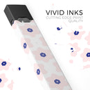 Light Pink Animated Flower Pattern - Premium Decal Protective Skin-Wrap Sticker compatible with the Juul Labs vaping device