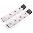 Light Pink Animated Flower Pattern - Premium Decal Protective Skin-Wrap Sticker compatible with the Juul Labs vaping device