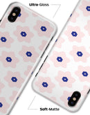 Light Pink Animated Flower Pattern - iPhone X Clipit Case