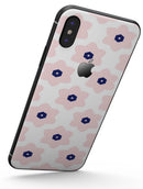 Light Pink Animated Flower Pattern - iPhone X Skin-Kit