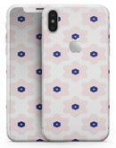 Light Pink Animated Flower Pattern - iPhone X Skin-Kit
