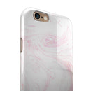 Light Pink Textured Marble iPhone 6/6s or 6/6s Plus 2-Piece Hybrid INK-Fuzed Case