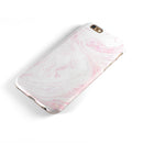 Light Pink Textured Marble iPhone 6/6s or 6/6s Plus 2-Piece Hybrid INK-Fuzed Case