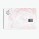 Light Pink Textured Marble - Premium Protective Decal Skin-Kit for the Apple Credit Card