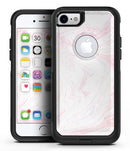Light Pink Textured Marble - iPhone 7 or 7 Plus Commuter Case Skin Kit