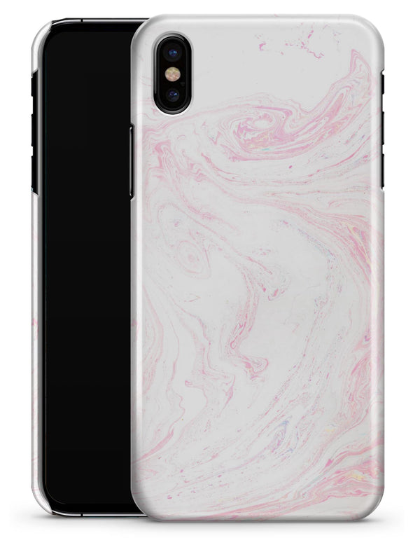 Light Pink Textured Marble - iPhone X Clipit Case