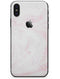 Light Pink Textured Marble - iPhone X Skin-Kit