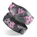 Light Pink and Gray Digital Camouflage - Decal Skin Wrap Kit for the Disney Magic Band
