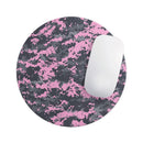 Light Pink and Gray Digital Camouflage// WaterProof Rubber Foam Backed Anti-Slip Mouse Pad for Home Work Office or Gaming Computer Desk